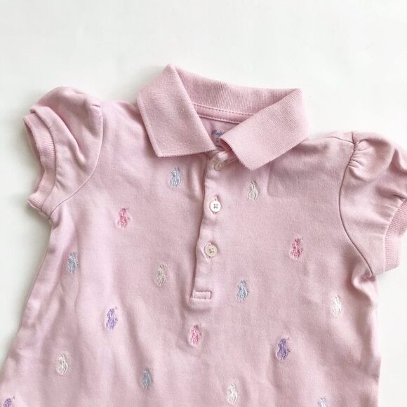 Ralph Lauren pink embroidered dress EUC 18 months - Picture 2 of 5